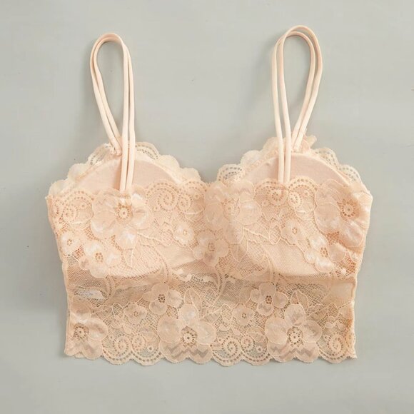 Abercrombie & Fitch Nude Lace Bralette - NWOT - Picture 2 of 5